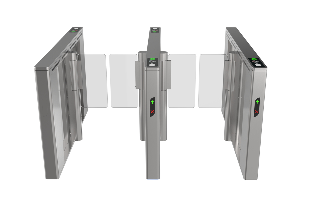 Silver Speed Gate Turnstile Fastlane Turnstile