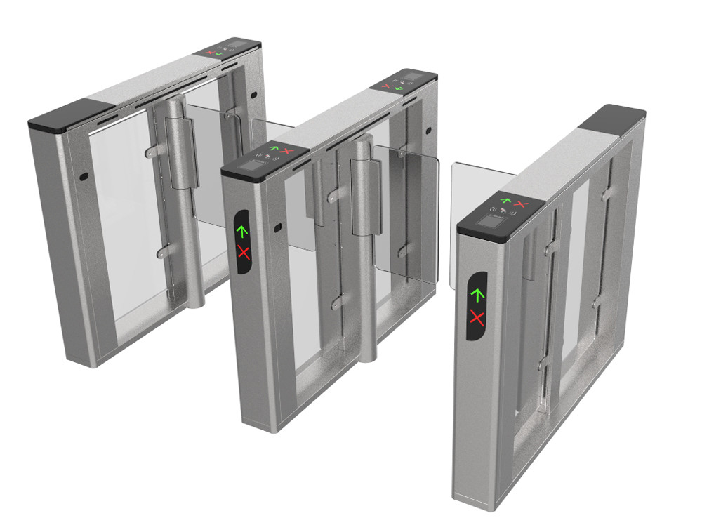 Silver Speed Gate Turnstile Fastlane Turnstile