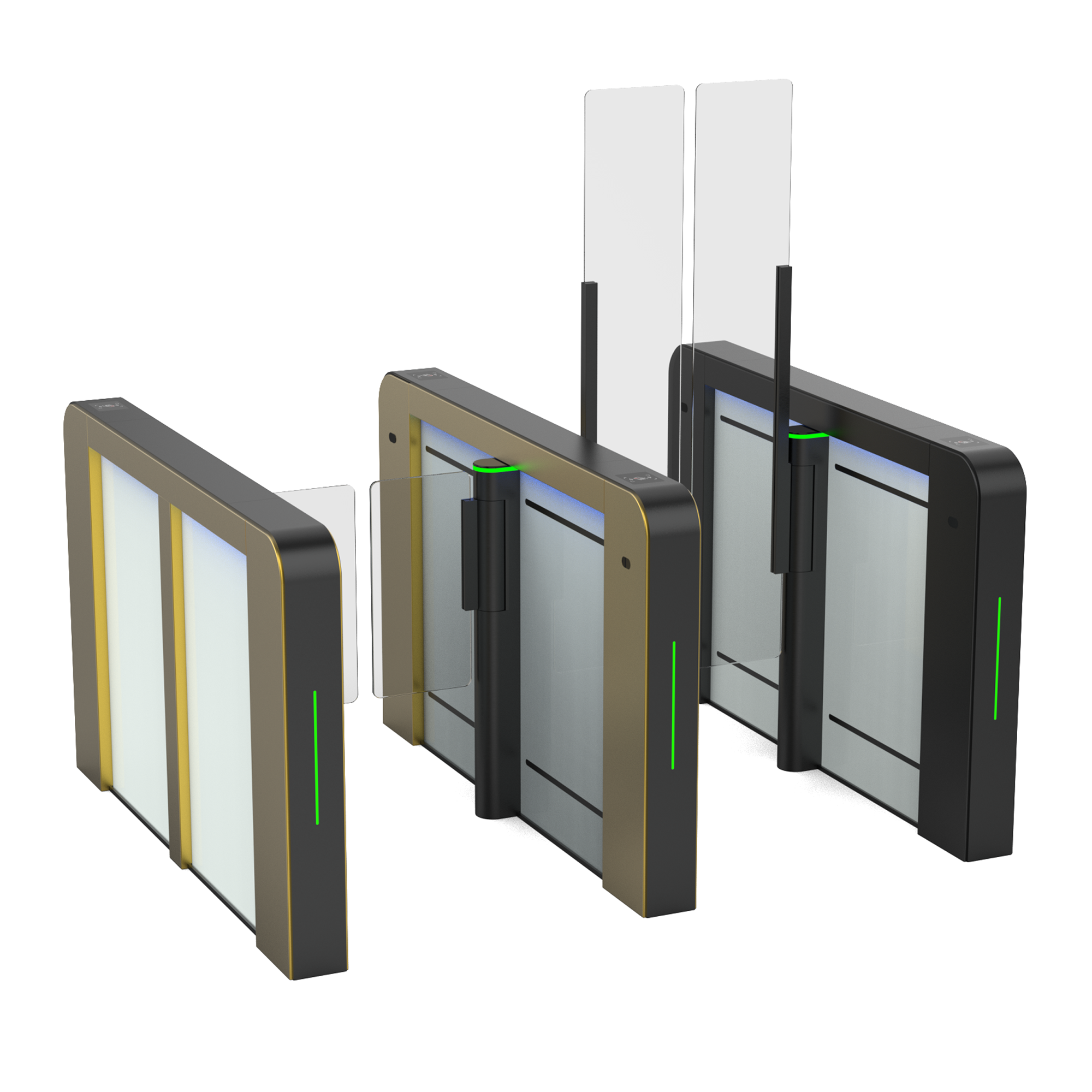 Swing Turnstile RFID/Qr Code Bar Code High Speed Turnstile Gate Turnstile Access Control