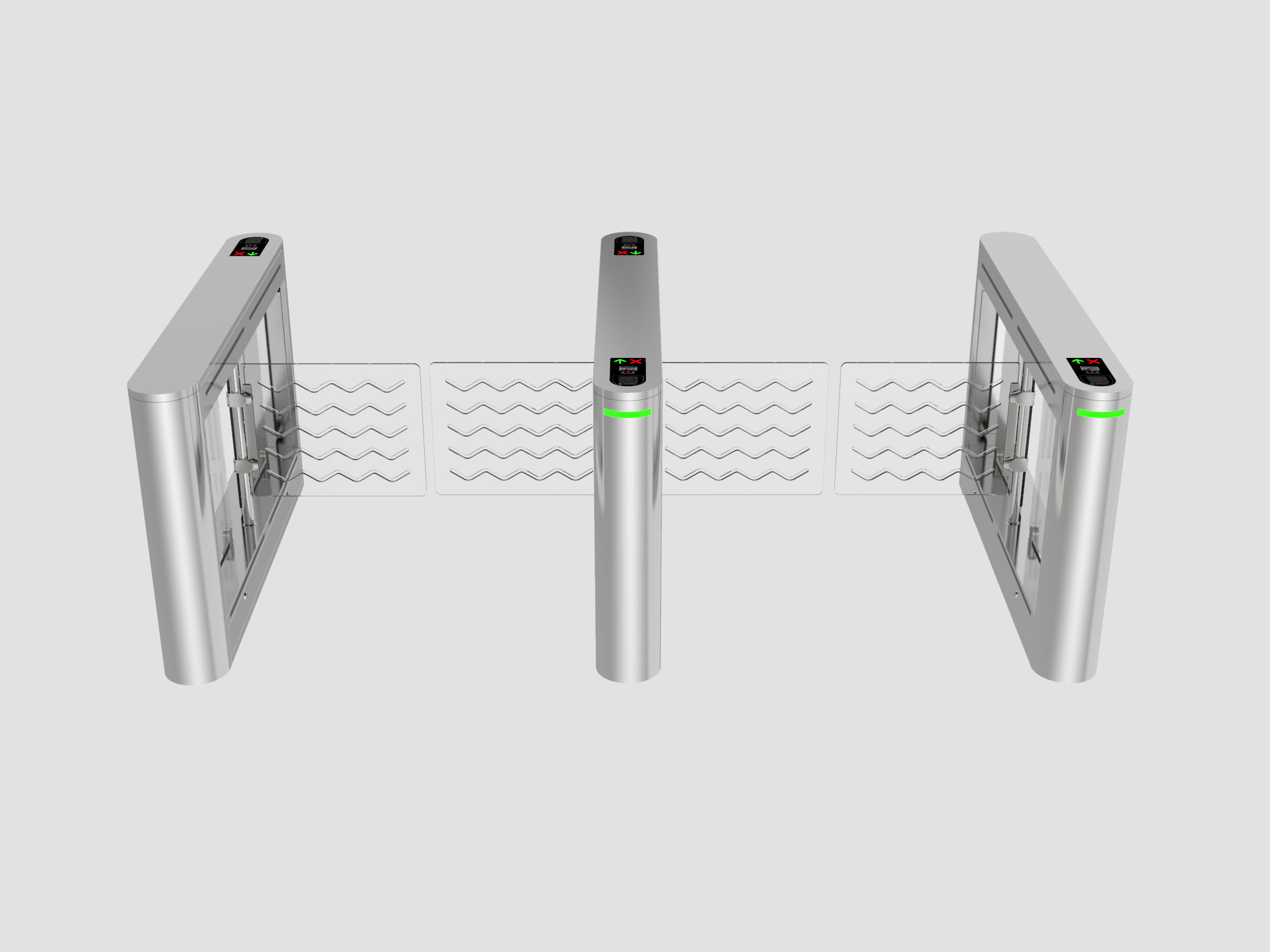 SUS304 Stainless Steel Facial Recognition Turnstile with IP65 Rating