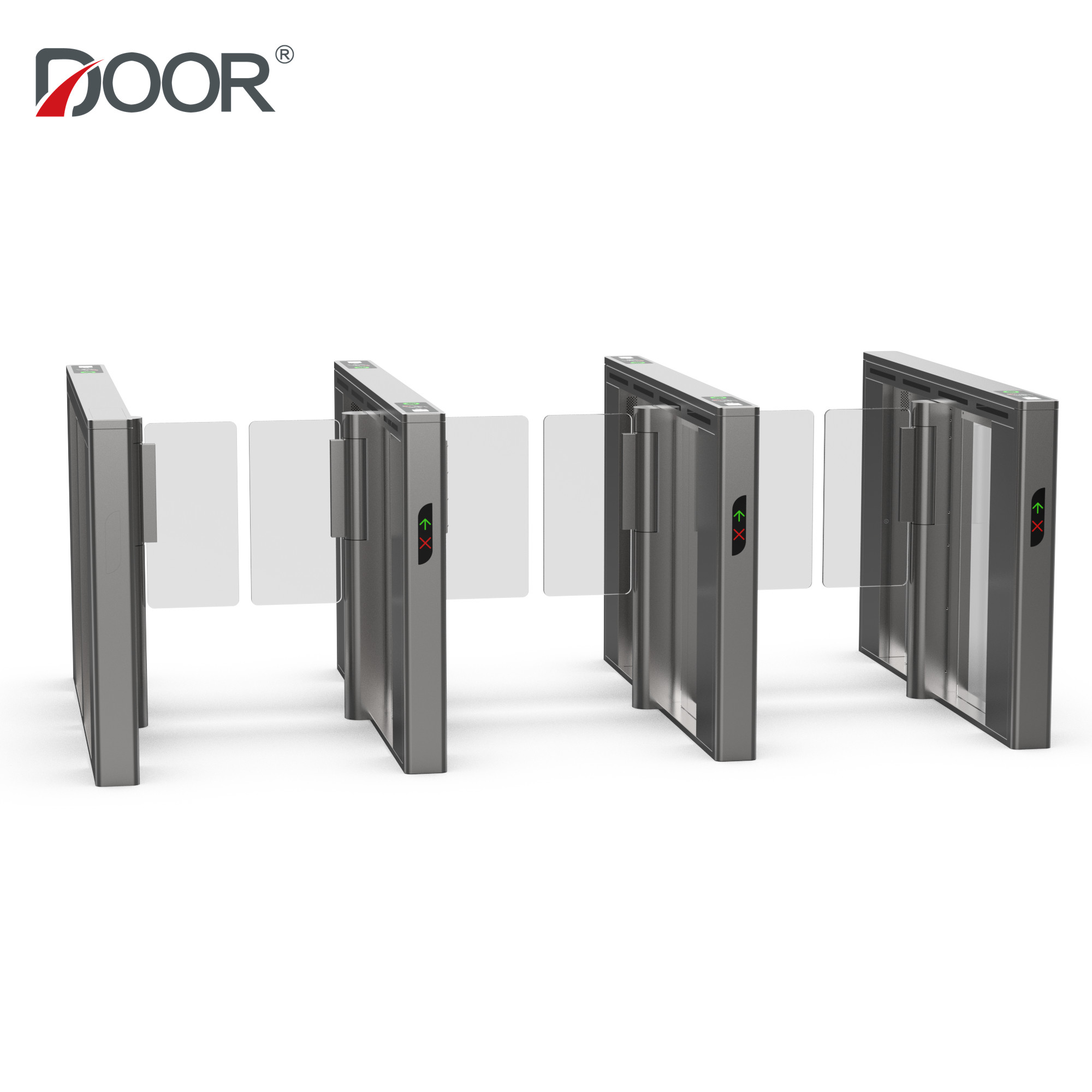 Silver Speed Gate Turnstile Fastlane Turnstile
