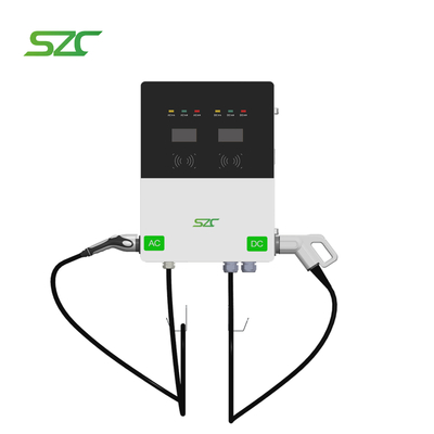 Chargeur à double écran OCPP SZC AC-DC de 42 kW Type2-CCS2 Station de recharge commerciale au sol